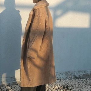 Women's Tan Teddy Coat